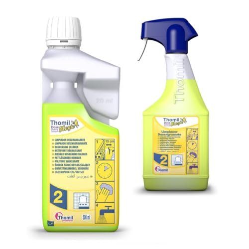 x25 Limpiador Desengrasante Multiusos Concentrado - Limpieza Ultra Eficaz Concentrada para Multitud de Superficies - Capacidad para 25 Dosificadores - Incluye Dosificador de 750ml
