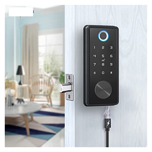 Serrure connectée Tuya avec empreinte digitale et clavier à code biométrique automatique - 6