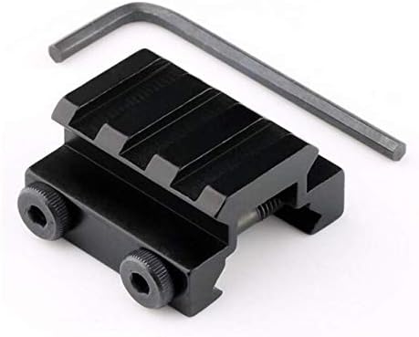 Short Riser Rail Mount, 3 Slots Low Profile Picatinny Weaver Sight Scope Rail Riser Mount Scope Mount Rail Accessories