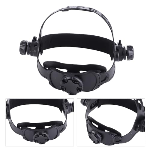 Masque de Soudeur Réglable, Bandeau de Casque de Soudage pour Accessoires de Casque à Assombrissement Automatique Solaire (Noir) – vue 8