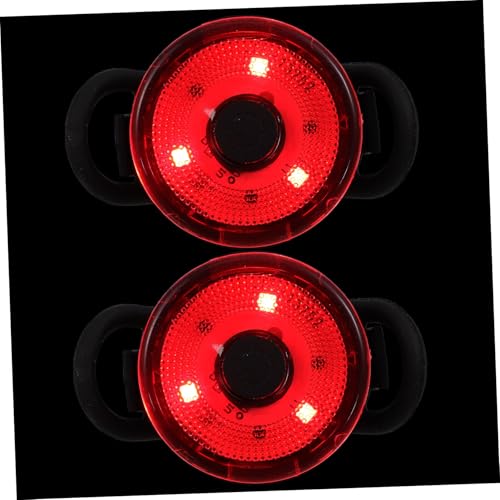 Cabilock 2Pcs Bike Rear Light Lightweight Mountain Bicycle Taillights Safety Warning Lamps Bright Non-glaring LED Backlights for Outdoor Night Riding