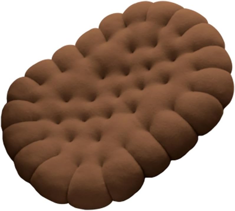 vctops Chair Pad Seat Cushion Super Soft Warm Chair Cushion Biscuit Shaped Seat Pad Floor Cushion for Home Kitchen Dining Room Office Tatami (Coffee,16"x20")