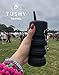 TUSHY Travel Bidet: Collapsible & Expandable for Discreet Portability | Refreshing Clean for Camping, Outdoors & Travel (Peri Bottle for Postpartum Care, Helps with Hemorrhoid Relief), Got2Go Onyx