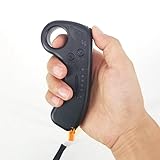 URPIZY Elektrisches Four-Wheel Skateboard Longboard Fernbedienung mit Power-Indikator, ergonomisches Design, LED-Zweier-Kommunikationsanzeige, 4 Geschwindigkeitsmodi, für 2,4 GHz, ABS-Mat