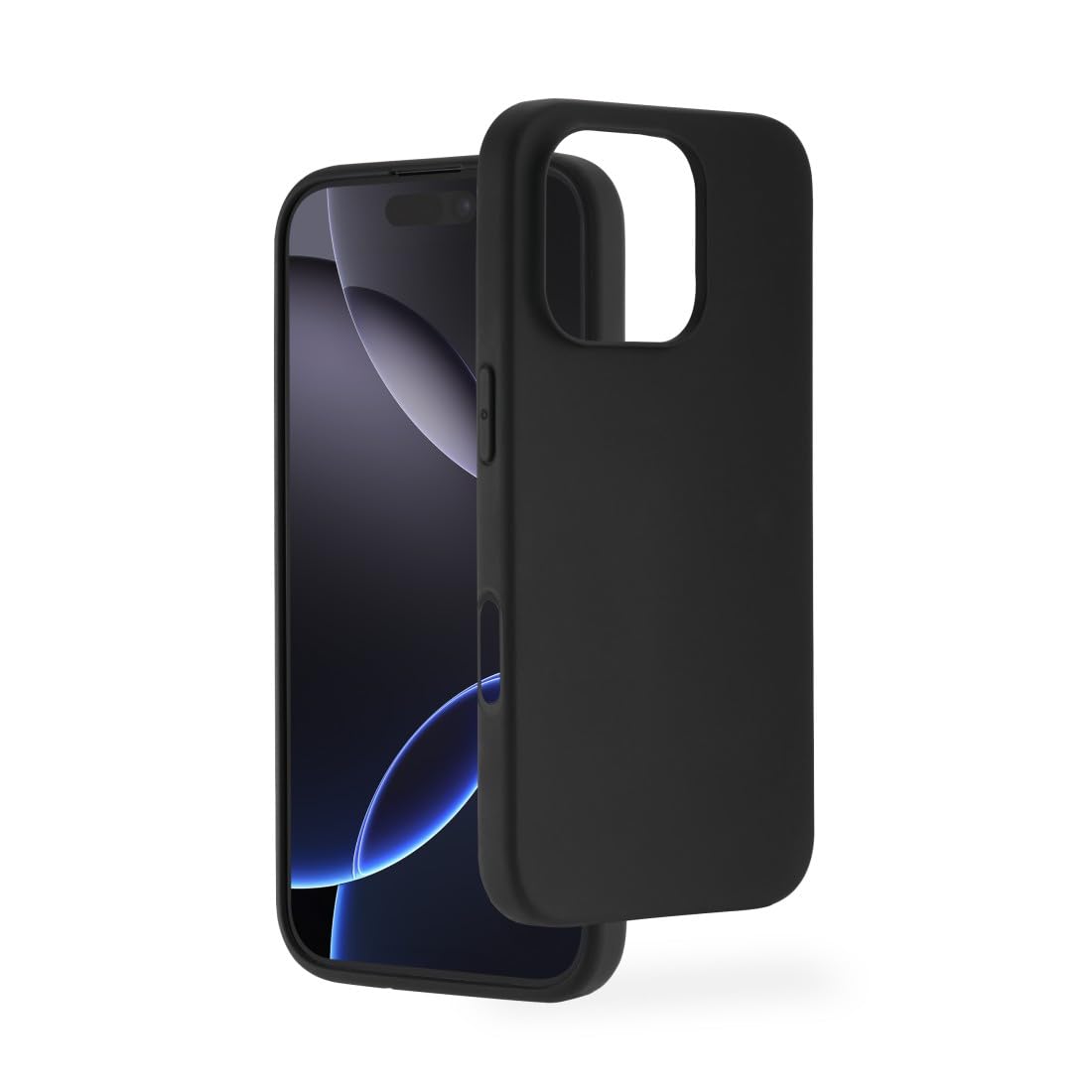 Coque iPhone 16 Pro noire antichoc soft touch avec anneau MagSafe - 8