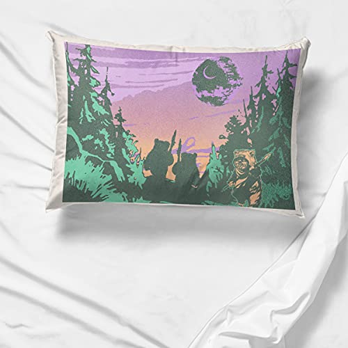 Jay Franco Star Wars Endor 1 Single Reversible Pillowcase - Double-Sided Kids Super Soft Bedding #TOP4