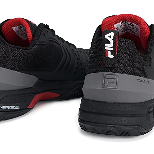 Tênis Fila Axilus Ace Clay Preto e Vermelho-41