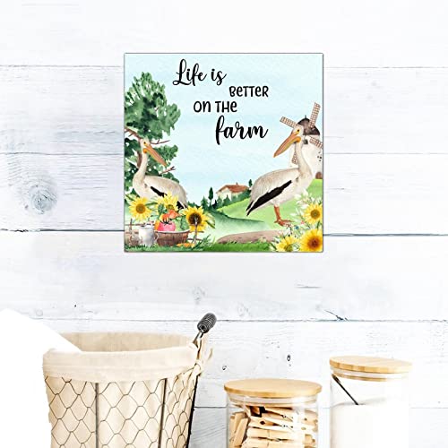 Plaque rétro en bois pélican pour raviver l'esprit de campagne - 7