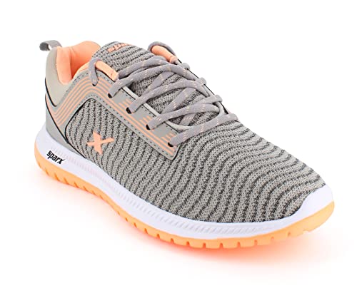 Image of SPARX Women's SX0164L Grey Peach Running Shoes 8 (SX0164LGYPC0008)