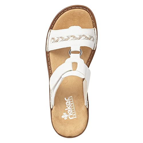 Mules Femme confortables Rieker chaussures été plates - 4