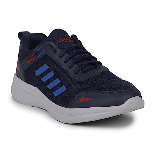 Image of Liberty Force 10 Navy Blue & Olive Green Running Shoes for Men