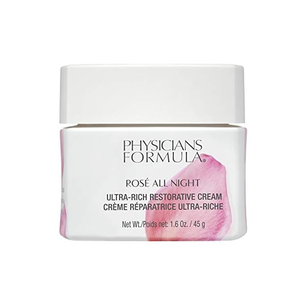 Physicians Formula Rosé All Night Ultra-Rich Restorative Face Cream, Anti Aging, Wrinkle-Relaxing, Restorative | Dermatologist Tested, Clinicially Tested