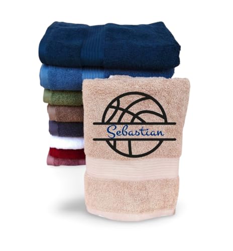 Handtuch mit Namen und Motiv Basketball bestickt Hobby Sport Ball Kinder-Handtuch Geschenk Frauen Männer Geburtstag Vereins-Geschenk Duschtuch Badetuch Waschlappen Fanartikel Sportler Mannschaft Handtuch mit Namen und Motiv Basketball bestickt Hobby Sport Ball Kinder-Handtuch Geschenk Frauen Männer Geburtstag Vereins-Geschenk Duschtuch Badetuch Waschlappen Fanartikel Sportler Mannschaft