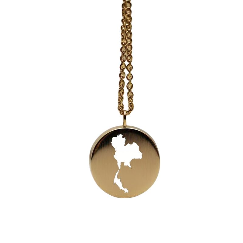 Pendentif carte de la Thaïlande : fini les bijoux de voyage qui noircissent
