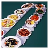 Drehbarer Drehteller für Lebensmittel, 360 ° manueller Drehgelenk, Serviergurt für mehrere Gerichte, Getränke und Obst, perfekt für den Einsatz auf dem Tisch