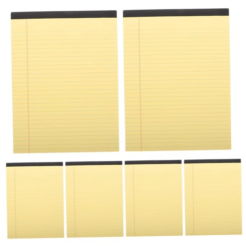 Notes avec pages lignées lot de 6 blocs détachables format élégant pour école et bureau