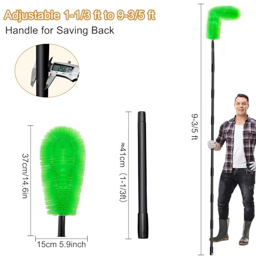 Bonven 9-3/5 FT GUTTER CLEANING BRUSH Gutter Cleaning Tools From The Ground thumb #1