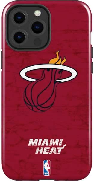 Skinit Impact Phone Case Compatible with iPhone 14 Pro Max - Officially Licensed NBA Miami Heat Hardwood Classics Design