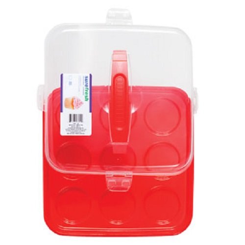 Sure Fresh Plastic Cupcake Carriers with Handles