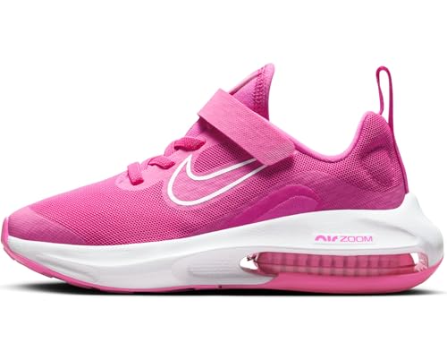 Nike Air Zoom Arcadia 2 Little Kids' Shoes (DM8492-601, Laser Fuchsia/White-White) Size 12