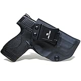 Hide It Deep IWB KYDEX Holster Fits: Smith & Wesson M&P Shield & Shield 2.0-9MM/.40 S&W - Concealed Carry Holster (Black, Right Hand Draw)