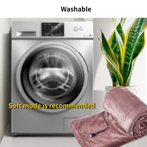 Siimmm Usb Heated Shawl Electric Heated Blanket Portable Plush Flannel Washable Overheat Protection For Car Office Home Camping (Grey,180 * 80Cm/71 * 31'') #TOP2