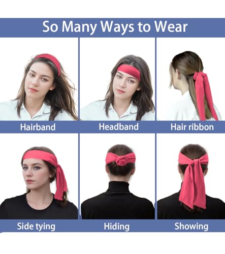 Image of Sport Tie Headbands Tennis Head Tie for Men Women Sports Fans Ninja Soccer Basketball Teams Head Ties Halloween