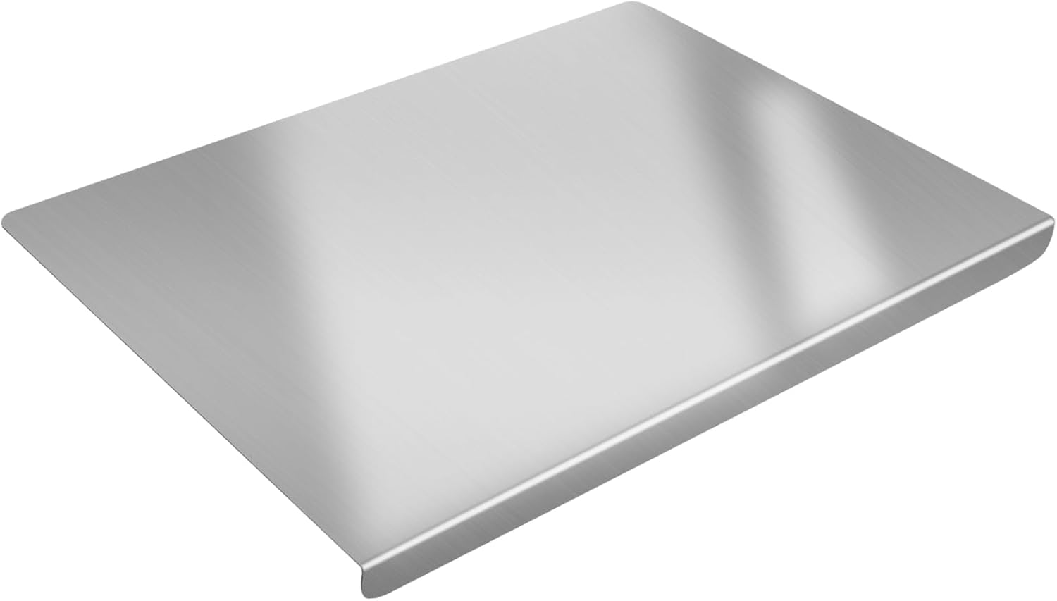 Stainless Steel Cutting Board for Kitchen - Large 304 Chopping Boards with Lid and Non-Slip Pad for Countertop, Suitable for Meat Vegetables Bread and Baking (60 x 40 cm / 23.62 x15.75 in)