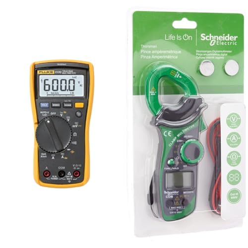 Multimètre numérique Fluke 117 et pince ampèremétrique Schneider IMT23214