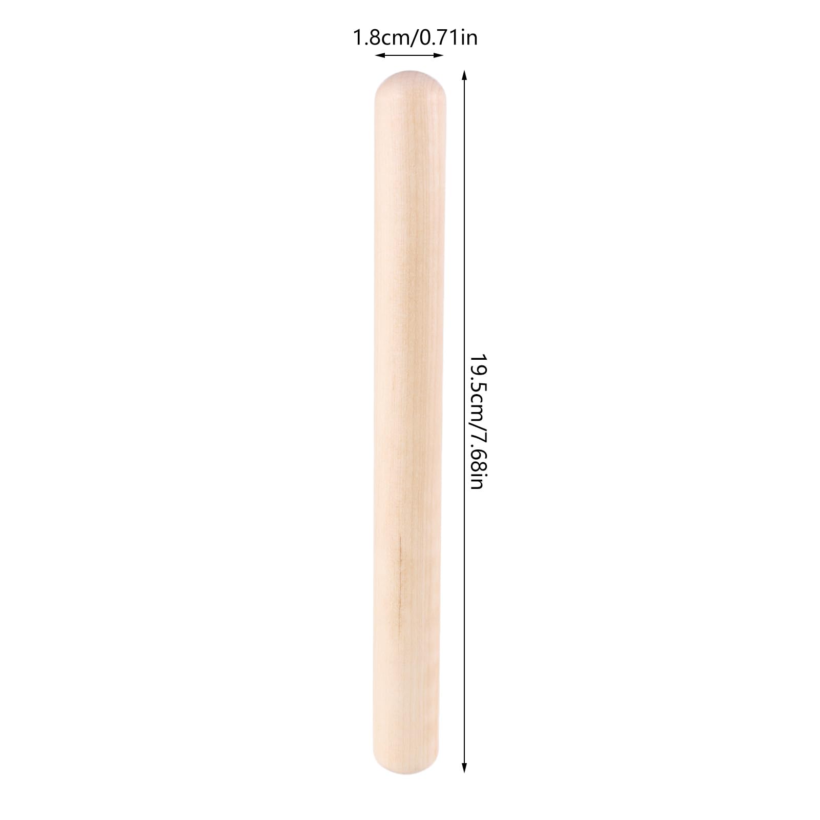 Baguettes De Rythme En Bois - Lot De 12 - 19,5x8 Cm - Instrument Percussion Pour Enfants, éducation Musicale