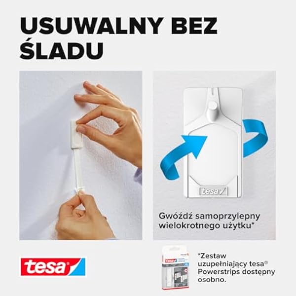 Tesa 77772-00000-00 Самоклеящийся крючок белый 2 шт. по 0 5 кг