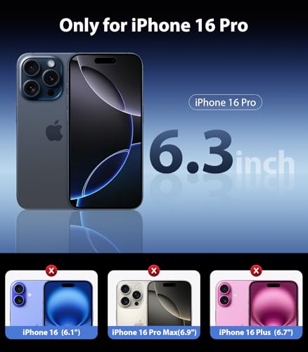 Clear Case for iPhone 15 Pro Max Phone Cases Not-Yellowing, with 2X Screen - Bild 19 von 77