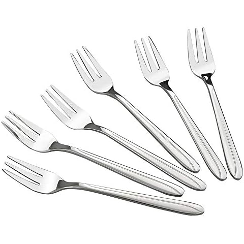 Anbers 6 Inch Stainless Steel Tasting Appetizer Forks, 12 Piece Cover