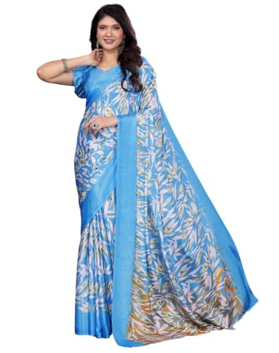 Sari pour femme avec chemisier non cousu - Habit traditionnel indien élégant