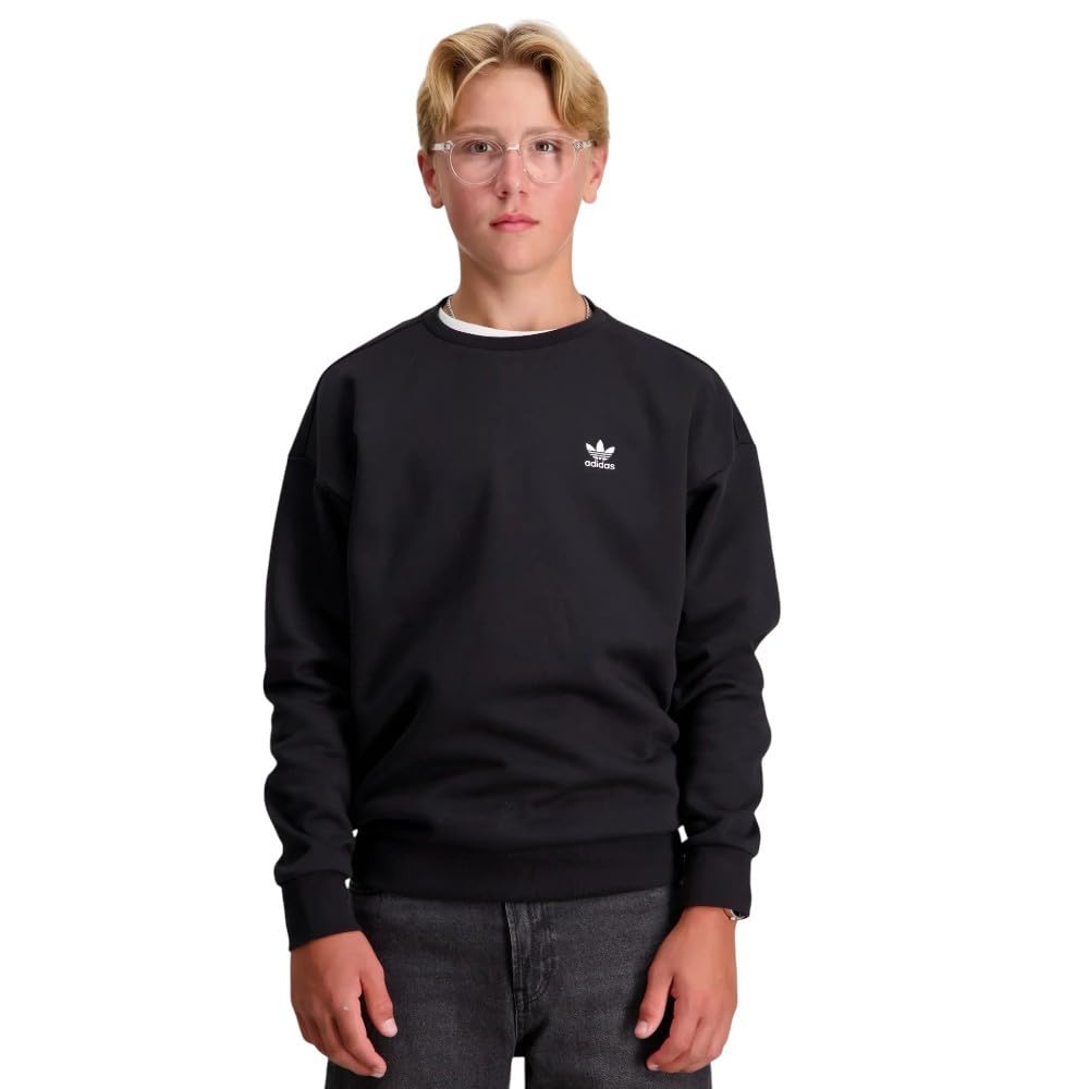 Sudadera adidas Boyfriend Crew Negro JC8422 Hoodie NIÑO NIÑA