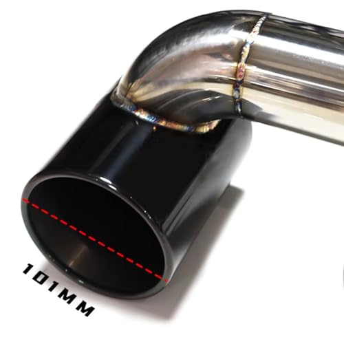 Silenciador punta de escape boquilla tubo doble negro para Porsche 718 Boxster GT3 3