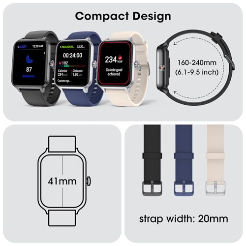 Kummel Smart Watch For Women Men Answer/Make Calls, 41Mm Small Size Fitness Tracker With Blood Oxygen Heart Rate Sleep Monitor thumb #2