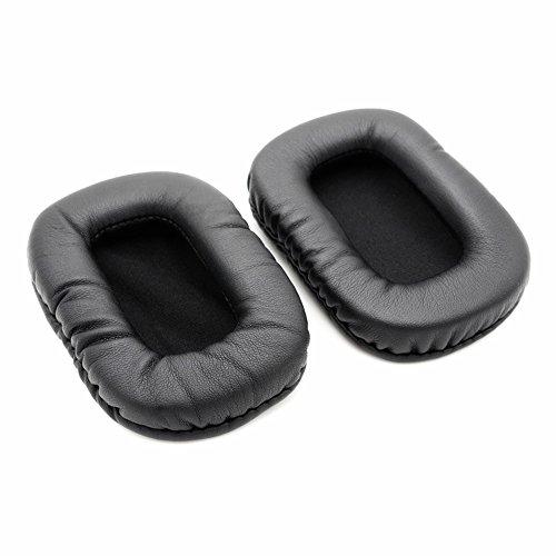 YunYiYi 1 par de almohadillas de piel de repuesto para orejeras, almohadillas de repuesto para almohadillas de repuesto compatibles con auriculares Mad Catz Tritton AX Pro y AX 720