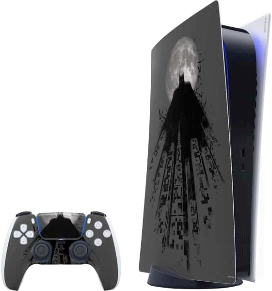 Skinit Decal Gaming Skin Compatible with PS5 Bundle - Officially Licensed DC Comics Batman Chest Comic Art Design