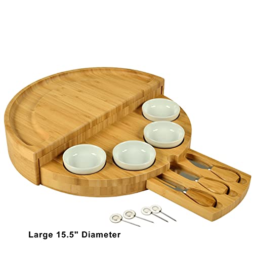 NCAA Alabama Crimson Tide Officially Licensed Split Level Swiveling Patented Cheese Board 16