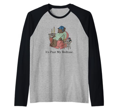 It's Past My Bedtime - Orsetto introverso assonnato divertente Maglia con Maniche Raglan