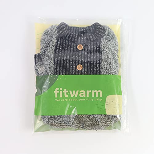 Fitwarm Fuzzy Velvet Thermal Pet Clothes For Dog Pajamas Pjs Coat Jumpsuit Small #TOP6