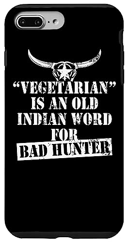 �n���e�B���O �n���^�[Vegetarian Is An Old Indian Word For Bad Hunter �X�}�z�P�[�X iPhone 7 Plus/8 Plus �p