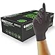 UNIGLOVES BioTouch Nitril-Einweghandschuhe - biologisch abbaubar, vielseitig einsetzbare, medizinische Untersuchungshandschuhe - Box mit 100 Handschuhen, Schwarz, Groß (GM0094)