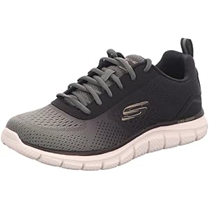 Chaussures de Running Skechers Track-Ripkent Homme Textile Olive 48.5 EU