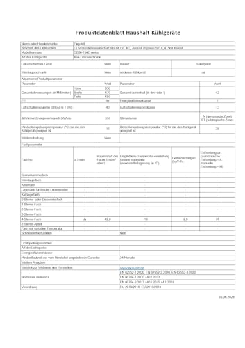 Exquisit Mini Gefrierschrank GB60-150E schwarz | 42 l Nutzinhalt | Schwarz | Klein und kompakt | Türanschlag wechselbar | Gefrieren