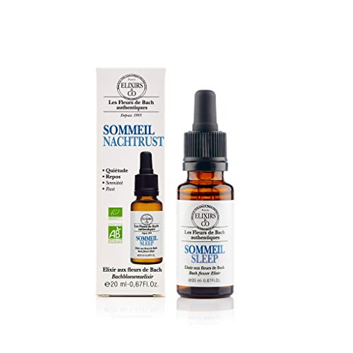 Elixirs & Co - Elixir Composé aux Fleurs de Bach Prêt à l'Emploi - Sommeil - Les Fleurs de Bach - Bien être - Vegan - Sommeil réparateur - 100% Naturel - Made in France - 20ml Cover