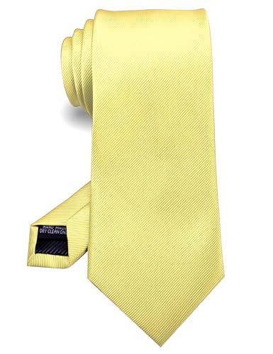 RBOCOTT Solid Color Tie Formal Necktie for Men