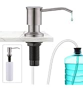 CREA Kitchen Sink Soap Dispenser Countertop for Kitchen Sink, Stainless Stee Built in Sink Soap D...