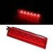 X AUTOHAUX High Level Third Rear Brake Stop Light 2K0945087C for VW Caddy III Kasten 2KA 2KH 2CA 2CH 2004-2015 Red